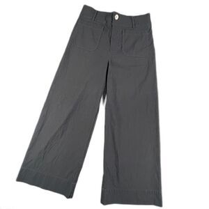 Maeve by Anthropologie "The Colette" Cropped Wide-Leg Pants: Linen Edition Boho